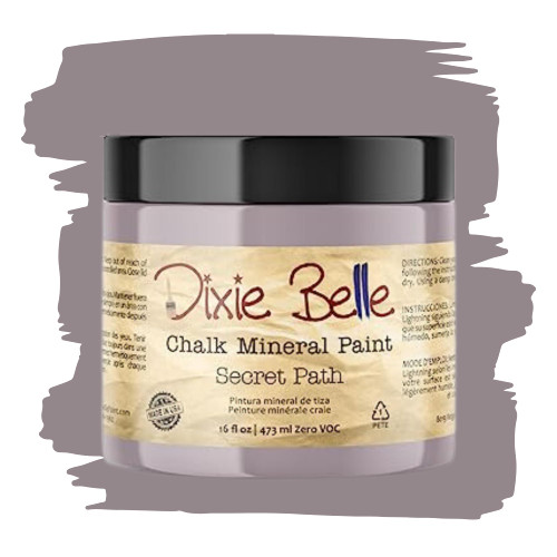 Dixie Belle Paint Company Chalk Finish Furniture Paint | Secret Path (16oz) | Matte Dusty Lilac Chic Chalk Mineral Paint | DIY Furniture Paint | Made in the USA