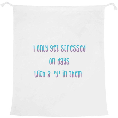 Azeeda 'Stressed' Laundry/Washing/Storage Bag (LB00025031)