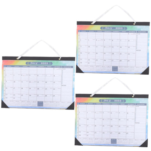 NOLITOY 3pcs 2024 calendar 2024 wall calendar 2024 schedule calendar large desk calendar 2023-2024 desktop calendar office calendar for desk block calendar for desk room hanging calendar