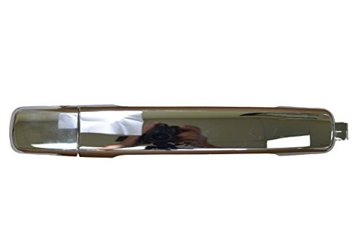 PT Auto Warehouse NI-3801M-RRK - Outside Exterior Outer Door Handle, Chrome - Crew Cab Only, Passenger Side Rear