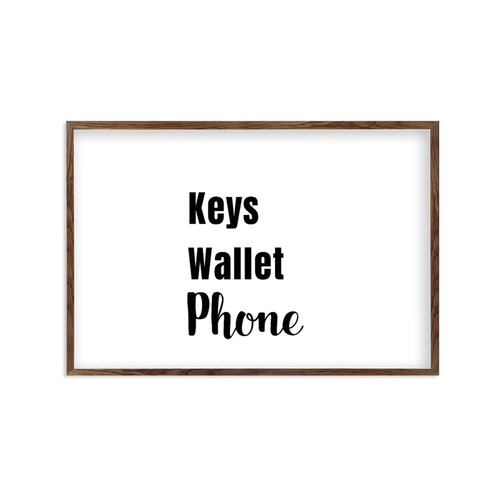 Motivational Wall Art Vintage Wooden Plaque Sign Keys Wallet Phone Signs Wall Decorations For Living Room Bedroom Kitchen Dining Laundry Wall Art Decor Above Bed Decor Birthday Gifts 8x12