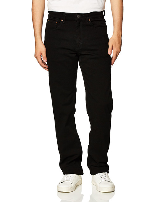 Lee Men's Premium Select Regular Fit Straight Leg Jean, Double Black, 32W x 36L