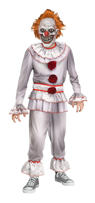 Fun World Evil Creepy Clown Costume Child Halloween (Medium, Twisted Clown) Fun World Evil Creepy Clown Costume Child Halloween (Medium, Twisted Clown)