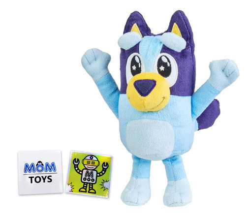 Bluey Friends Plush 8 Inch Bluey Starry Eyes Plush with 2 My Outlet Mall Stickers