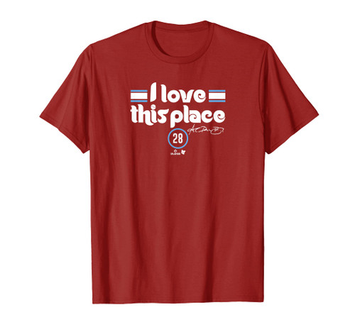 Alec Bohm - I Love This Place - Philadelphia Baseball T-Shirt