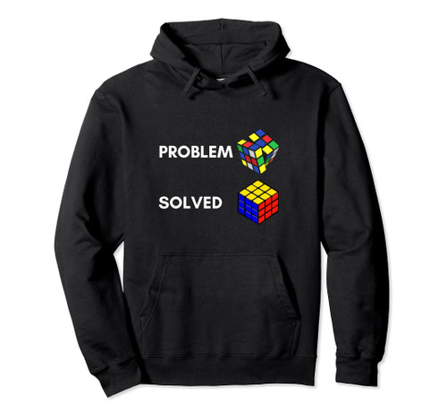 Speed Cubing Master Rubiks Cube Colorful Rubix 80s Vintage Pullover Hoodie