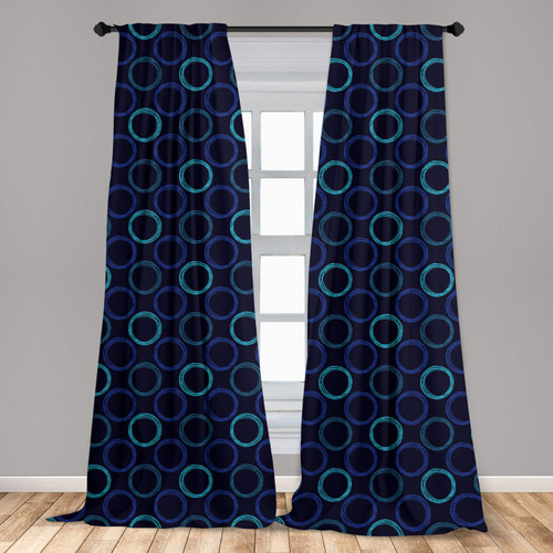 Ambesonne Geometric Curtains, Scribble Art Style Circles Ring Shapes on Dark Background, Window Treatments 2 Panel Set for Living Room Bedroom, Pair of - 28" x 95", Blue Violet Pale Blue Ambesonne Geometric Curtains, Scribble Art Style Circles Ring Shapes on Dark Background, Window Treatments 2 Panel Set for Living Room Bedroom, Pair of - 28" x 95", Blue Violet Pale Blue