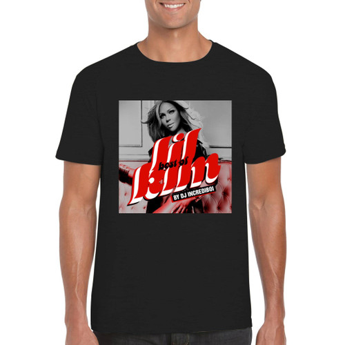 FC Carino Lil Kim - Men's Crewneck T-Shirt FCA #FCAG633371, Black, Large FC Carino Lil Kim - Men's Crewneck T-Shirt FCA #FCAG633371, Black, Large