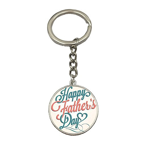 Dad Keychain Happy Father's Day Dad Keychain Fashion Accessories Silver Men's Charm Pendant Keychain Father's Day Birthday Christmas Gift Keyrings