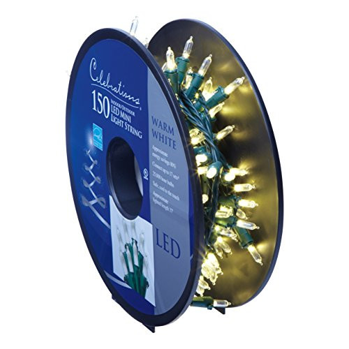 Celebrations 40755-71 Led Light Bulbs On A Reel, 37', Warm White