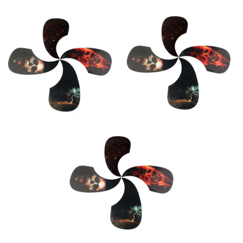 Vaguelly Pcs pcs Acoustic Guitar Pickguard Comma Shape Pickguard Self-adhesive Pick Guard Bass Pickguard 4 piece set Set