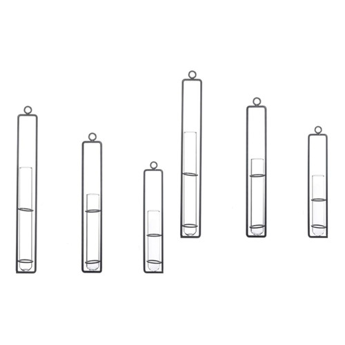 Yardwe 6 Pcs Hanging Vase Test Tube Flower Vase Wall Planter Air Plant Pots Glass Terrarium Container Hanging Terrarium Propagation Vase Mini Vase Flower Arrangement Container Tank Glass Yardwe 6 Pcs Hanging Vase Test Tube Flower Vase Wall Planter Air Plant Pots Glass Terrarium Container Hanging Terrarium Propagation Vase Mini Vase Flower Arrangement Container Tank Glass