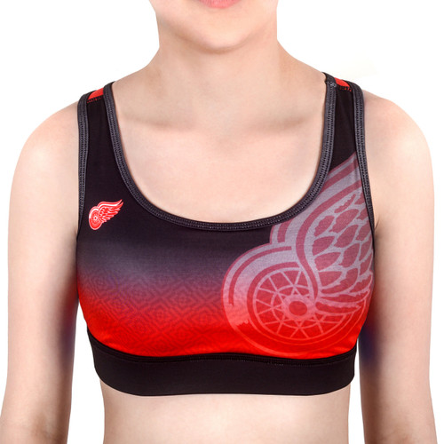 Detroit Red Wings Gradient Sports Bra Large