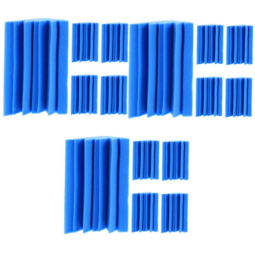 Milisten 15 pcs Sound-absorbing cotton acoustic foam adhesive corner soundproofing foam noise reducing panel soundproof studio foam acoustic bass wedge plate noise reduction Polyurethane