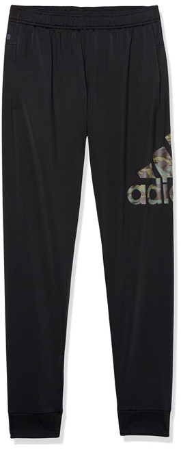 adidas Men's Camouflage Tricot Pants, Black, Small