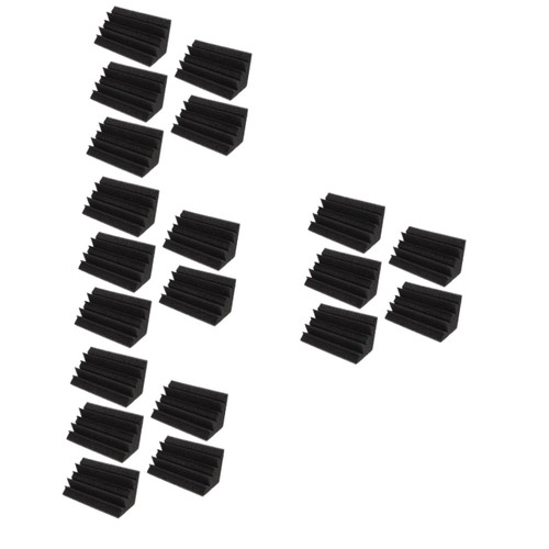 SUPVOX 20 Pcs Sound-absorbing Cotton Sound Absorbing Pad Bass Absorber Wall Corner Acoustic Wedge Acoustic Foam Panels Soundproof Padding Sponge Sound Absorption Microphone Polyurethane