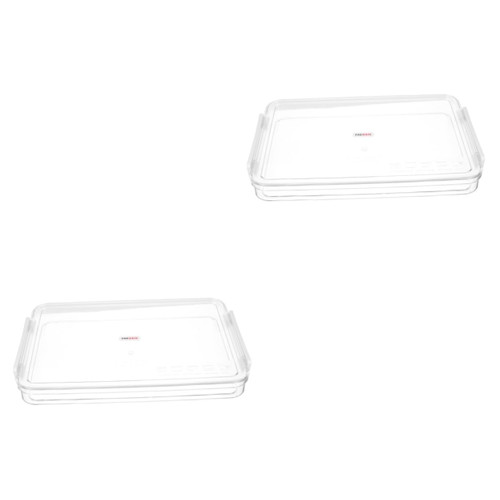 MAGICLULU 2pcs Box File Storage Box Paper Organizer File Organizer Case File Folders Plastic Magazine Container Clear Document Case Folder Organizer File Case The Pet A4 File Box Portable