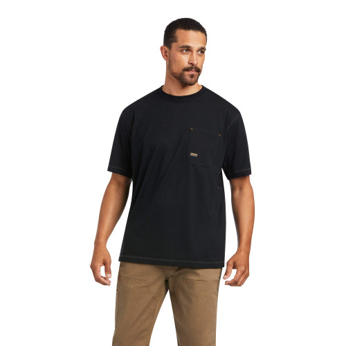 Ariat Male Rebar Workman Reflective Flag T-Shirt Black 3X-Large