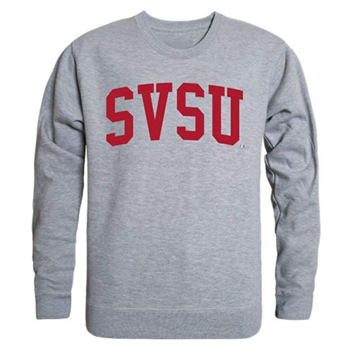 SVSU Saginaw Valley State University Game Day Crewneck Pullover Sweatshirt Sweater Heather Grey XL