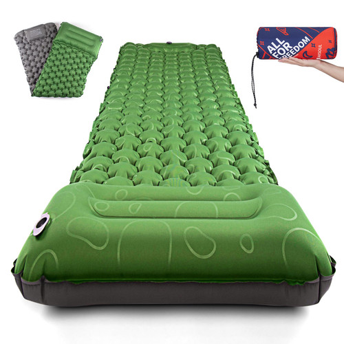 AKSOUL Sleeping Pad for Camping Ultralight: Inflatable Sleeping Pad, Lightweight & Compact, Self Inflating Insulated Wide Camping Mattress for Hiking, Tent, Outdoor, Backpacking