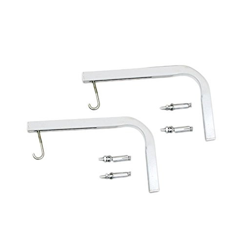 Pyle Projection Screen Wall Mount Bracket | Includes Pair of Mounting Bracket Arms | Easy to Install Wall Hanging L Brackets | Screen Wall Mount for Home Theater System, Office, Classroom, Church