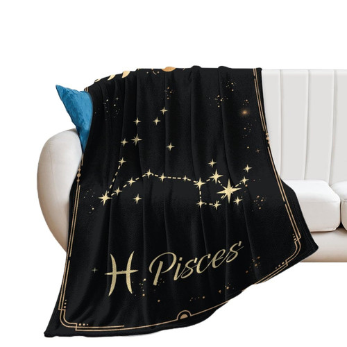 wvihgku Pisces Constellation Blanket Astrology Sign Throw Blanket, Lightweight Microfiber Blanket Birthday Graduation to Mom Gifts for Women Men 60x50 in wvihgku Pisces Constellation Blanket Astrology Sign Throw Blanket, Lightweight Microfiber Blanket Birthday Graduation to Mom Gifts for Women Men 60x50 in