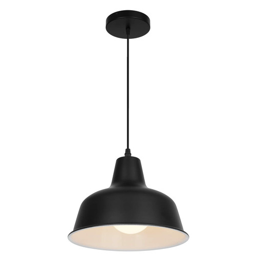 KIGHSIN Black Industrial Pendant Lights Vintage Farmhouse Metal Hanging Ceiling Lighting Fixtures for Kitchen Island Dinning Room Bedroom Hallway Barn (1 Pack) KIGHSIN Black Industrial Pendant Lights Vintage Farmhouse Metal Hanging Ceiling Lighting Fixtures for Kitchen Island Dinning Room Bedroom Hallway Barn (1 Pack)