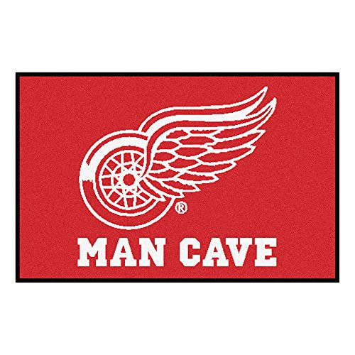 Fanmats 14426 NHL Detroit Red Wings Nylon Universal Man Cave Starter Rug Fanmats 14426 NHL Detroit Red Wings Nylon Universal Man Cave Starter Rug