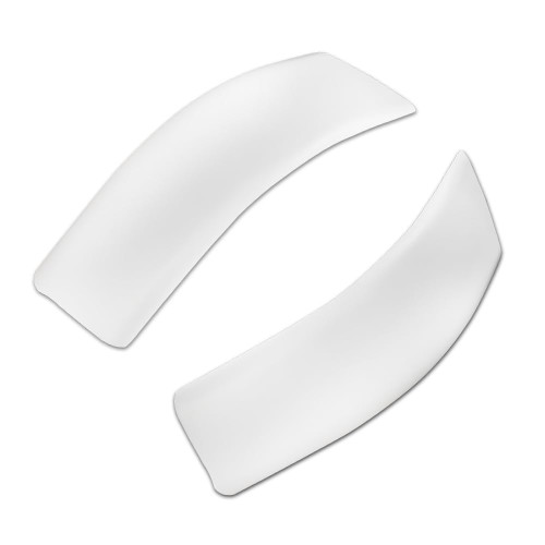 GRAND ORANGE Painted White Corner Trim Roof Molding Compatible with Ford F250 F350 F450 F550 Super Duty 1999-2007 Regular and Crew Cab Only (Will Not Fit Extended Cab) Pair Left and Right Side