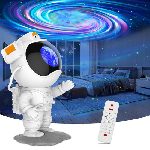 Star Projector Galaxy Night Light, 2023 Upgrade Astronaut Starry Nebulae and Galaxy Lamp, Space Projector with Remote Timer and Bluetooth Music for Adults Kids Room Decor, Ceiling, Christmas Gifts
