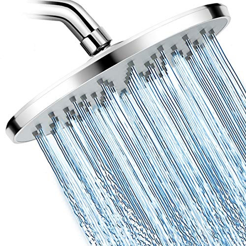 WarmSpray Shower Head High Pressure Rainfall Shower Head- 9'' Luxury Chrome Engineering ABS Rain Shower Heads- For the Amazing Rainfall Spray Shower Relaxation