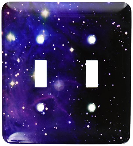 3dRose LLC lsp_112991_2 Twinkling Stars in Outer Space Photography Astronaut Midnight Blue Shining Starry Night Sky Double Toggle Switch