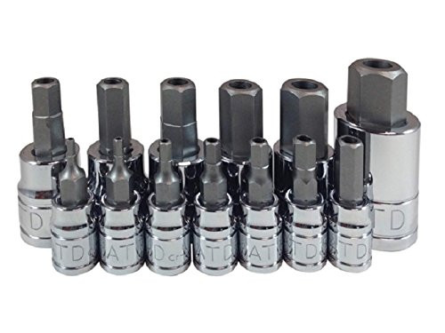ATD Tools 13795 Tamper-Resistant Metric HEX Bit Socket Set, 13 Piece, 1 Pack