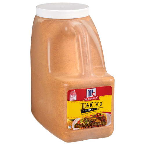 McCormick Original Taco Seasoning Mix, 6 lb - Six Pound Container of Taco Seasoning Mix, Best for Seasoning Ground Beef, Turkey, Chicken, Burgers, Tacos, Rice and Vegetables McCormick Original Taco Seasoning Mix, 6 lb - Six Pound Container of Taco Seasoning Mix, Best for Seasoning Ground Beef, Turkey, Chicken, Burgers, Tacos, Rice and Vegetables