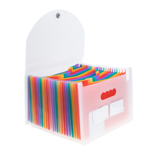 MAGICLULU 2pcs Accordion Folder Expanding File Folders File Jackets Classification Folders Accordion File Organizer Portable Document Holder Expanded Document Folder Pp White A4 Divider