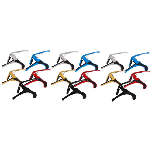 15 Pcs guitar capo banjo capo bass capo Folk guitar tuner violin capo clip on guitar tuner ukulele accessories capo for acoustic guitar ukulele tuner Metal electric guitar ballad