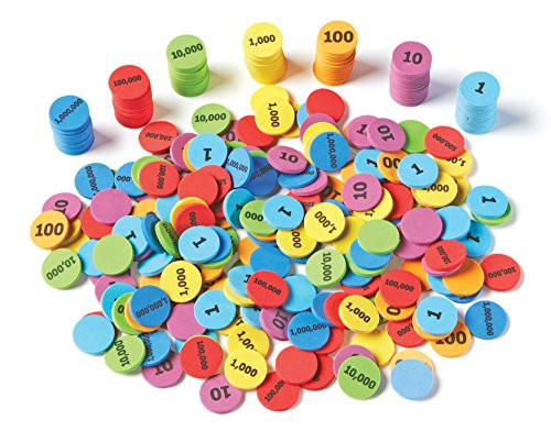Learning Resources Place Value Disks, Set of 280 Pieces, Ages 5 and up