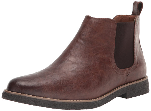 Deer Stags Men's Rockland Dress Comfort Chelsea Boot/Brown/Dark Brown/ 11 / Medium