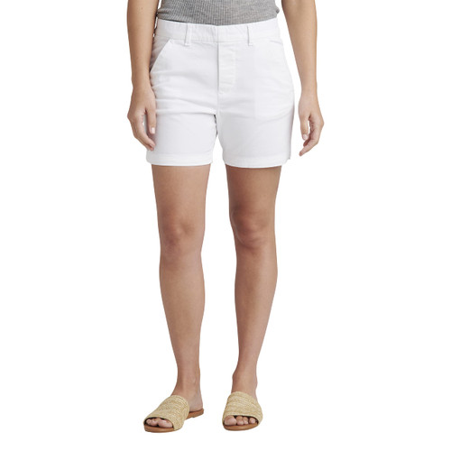 Jag Jeans Women's Maddie Pull-on 5-inch Short, White, 10