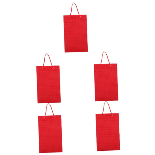 NOLITOY 5pcs Felt Jewelry Hanging Bag Hair Clip Holder Wall Clothes Hanger Wall Mount Clothing Rack Earring Organizer Stand Earinging Holder Decorative Wall Earring Organizer Sundries Bag NOLITOY 5pcs Felt Jewelry Hanging Bag Hair Clip Holder Wall Clothes Hanger Wall Mount Clothing Rack Earring Organizer Stand Earinging Holder Decorative Wall Earring Organizer Sundries Bag
