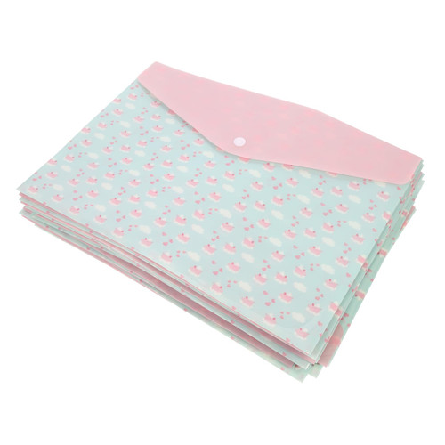 MAGICLULU 40 Pcs Folder Document Envelope File Storage Bag Clear File Envelopes Files Plastic Clear Document Bag Clear Poly Envelopes File Storage Organizer Clear Envelopes A4 Button Pp Abs