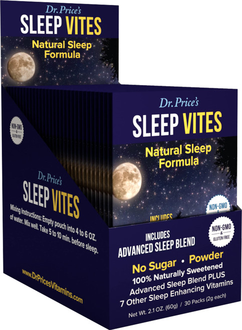 Natural Sleep Aid - Sleep Supplement Packets - Sleep Aids Adults - Melatonin for Sleep, Tryptophan Sleep, Magnesium Powder, Non Drowsy Sleep Support - 30 Packets