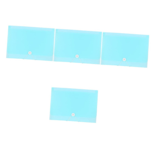 Ciieeo 4pcs Folder Organ Bag Document File Folder A4 File Folders Receipt Organizer Office File Folder School Folders Document Holders Student Multifunction Folder Rack Plastic