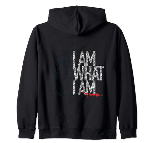 Popeye "I AM WHAT I AM" Signature Phrase Zip Hoodie