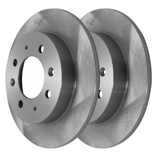 AutoShack R41418PR Rear Brake Rotors Pair of 2 Driver and Passenger Side Replacement for 2004 2005 2006 2007 2008 2009 Kia Spectra 2005-2009 Spectra5 2.0L FWD