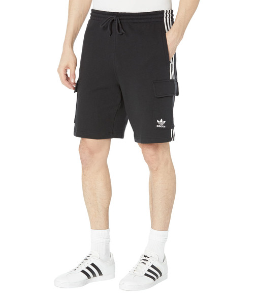 adidas Originals mens Adicolor Classics 3-stripes Cargo Shorts, Black, Small US
