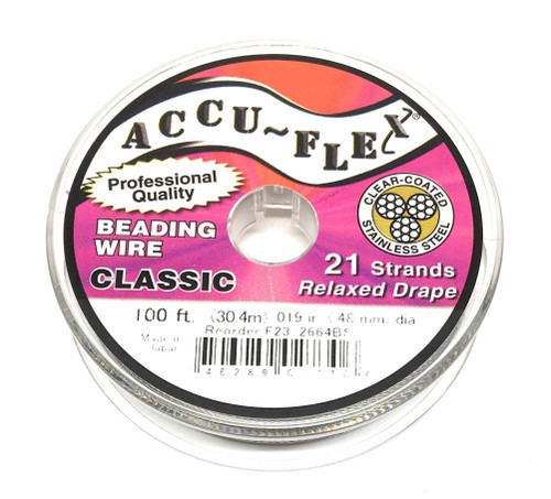 Accuflex Beading Wire 21 Strand .019 Inch 100 Feet