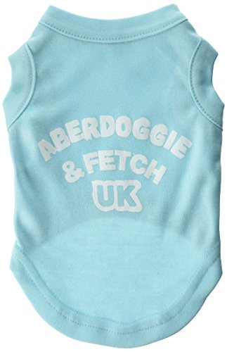 Mirage Pet Products 10-Inch Aberdoggie UK Screenprint Shirts, Small, Aqua