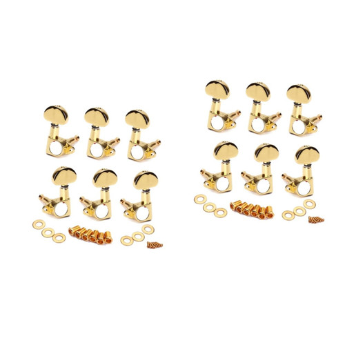 VICASKY 2pcs Tuners Machine Tuning Key Peg Electric Guitar Bass Tuning Pegs Guitar Machine Heads Bass Tuning Keys Ktuner Grover Tuners Bass Guitar Tuning Peg Round 3l Classical Component