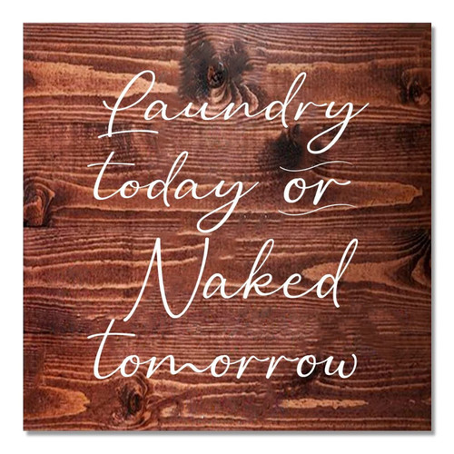 Laundry Wood Sign with Funny Saying Laundry Decoration Rustic Shabby Wooden Sign Plaque Retro Wall Hanging Art Vintage Farmhouse Home Decor for Laundry Room Novelty Gift for Mom Mother